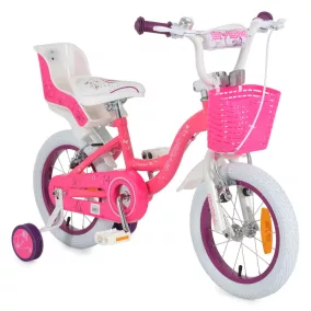 Moni Byox flower candy gyerek kerékpár 14es lány pink