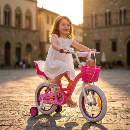 Moni BYOX FLOWER CANDY gyerek kerékpár 14es lány PINK