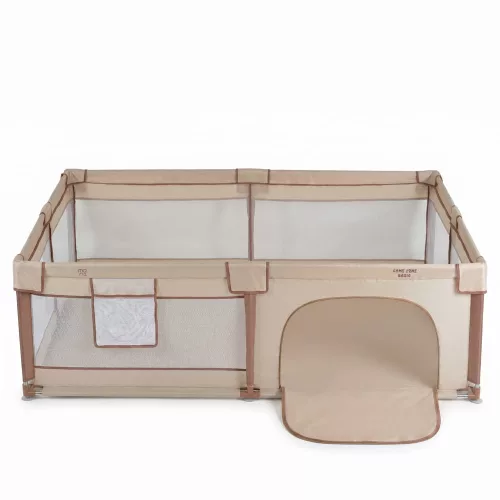 Moni GameZone Basic járóka 150x200 lecippzározható oldal, sarokvédő egyszínű BÉZS