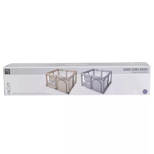 Moni GameZone Basic járóka 150x200 lecippzározható oldal, sarokvédő egyszínű BÉZS