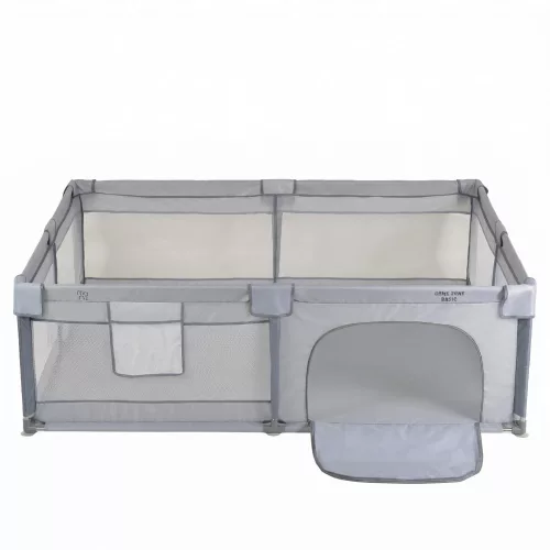 Moni GameZone Basic járóka 150x200 lecippzározható oldal, sarokvédő egyszínű SZÜRKE
