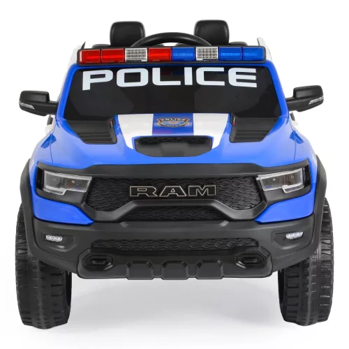 Moni BO RAM MAMMOTH elektromos rendőrautó hangos bemondóval 107cm 2 motoros KÉK
