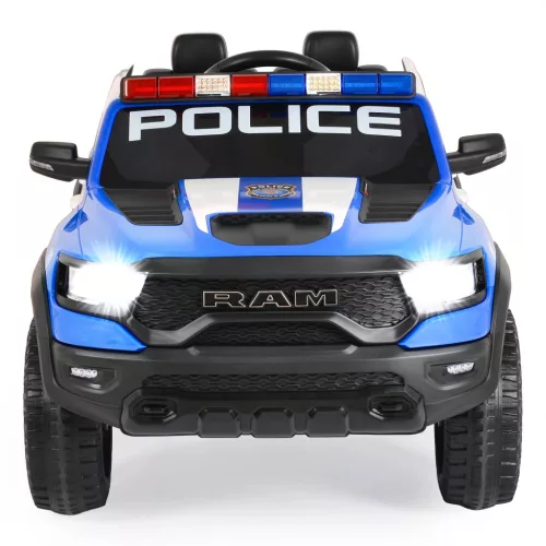Moni BO RAM MAMMOTH elektromos rendőrautó hangos bemondóval 107cm 2 motoros KÉK