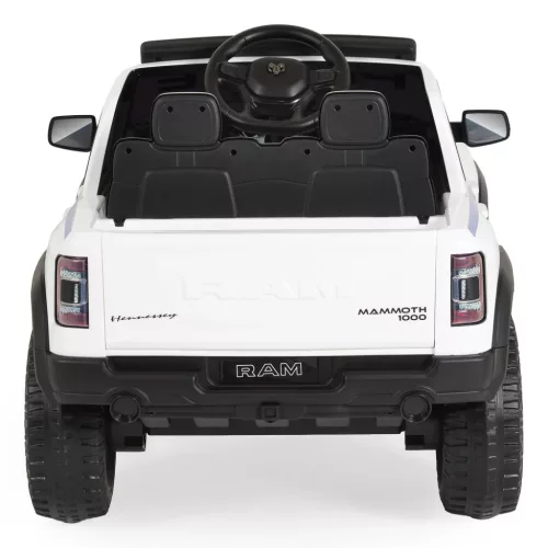 Moni BO RAM MAMMOTH elektromos rendőrautó hangos bemondóval 107cm 2 motoros FEHÉR
