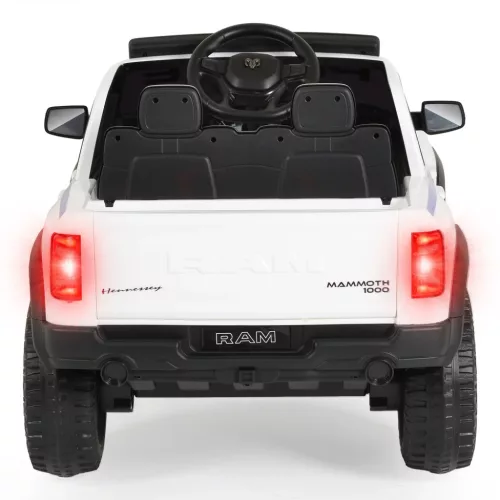 Moni BO RAM MAMMOTH elektromos rendőrautó hangos bemondóval 107cm 2 motoros FEHÉR