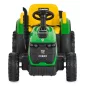   Moni BO TERRON traktor 4 kerekű trélerrel 12V két motoros ZÖLD