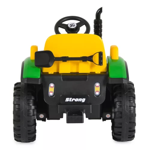 Moni BO TERRON traktor 4 kerekű trélerrel 12V két motoros ZÖLD
