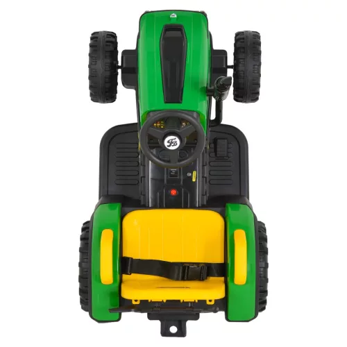Moni BO TERRON traktor 4 kerekű trélerrel 12V két motoros ZÖLD