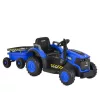 Moni BO TERRON traktor 4 kerekű trélerrel 12V két motoros KÉK