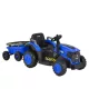 Moni BO TERRON traktor 4 kerekű trélerrel 12V két motoros KÉK