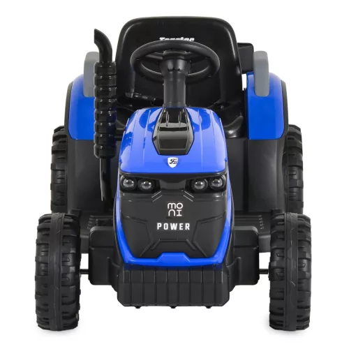 Moni BO TERRON traktor 4 kerekű trélerrel 12V két motoros KÉK