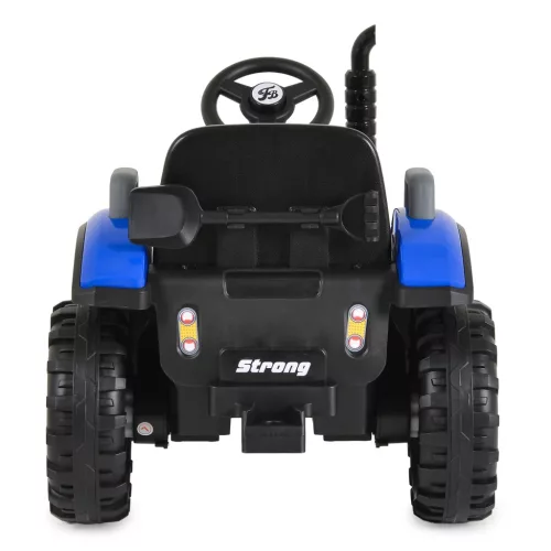 Moni BO TERRON traktor 4 kerekű trélerrel 12V két motoros KÉK