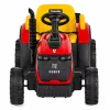 Moni BO TERRON traktor 4 kerekű trélerrel 12V két motoros PIROS
