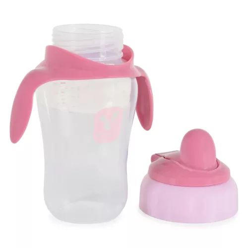 Moni CUP csőrös itatópohár kiömlés mentes 270ml PINK