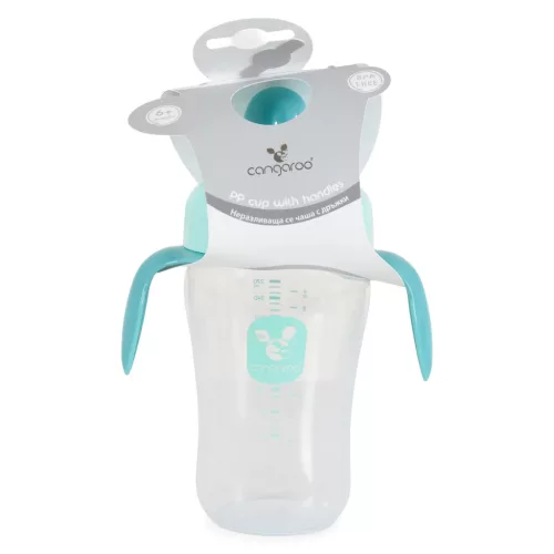 Moni CUP csőrös itatópohár kiömlés mentes 270ml KÉK