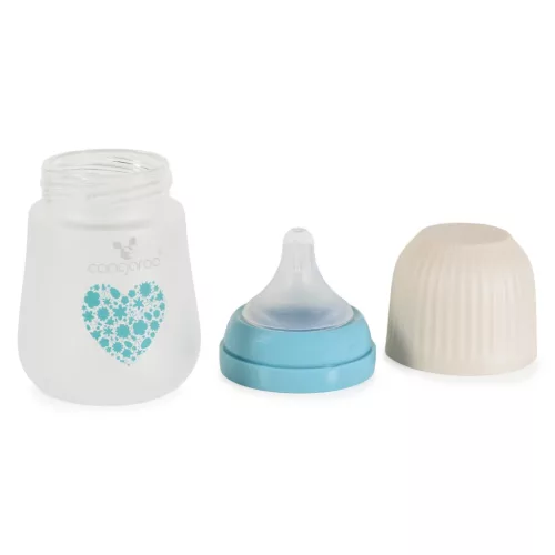 Moni AMORI üveg cumisüveg széles szájú 180ml anticolic KÉK