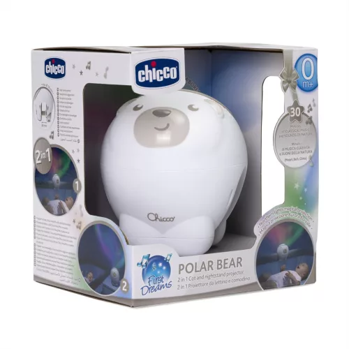 CHICCO Projektor a sarki fény Jegesmedve neutrális