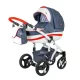 Adamex Vicco multifunkciós babakocsi - R1 White&Navy Blue