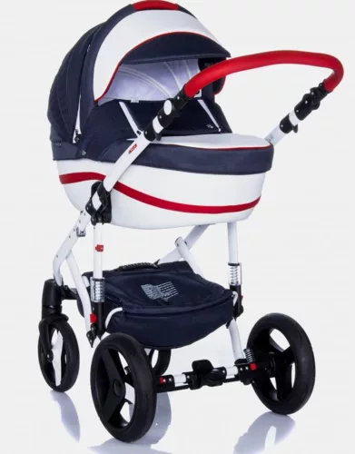 Adamex Vicco multifunkciós babakocsi - R1 White&Navy Blue