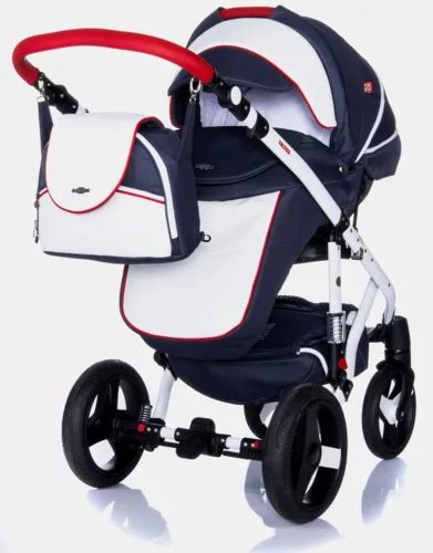 Adamex Vicco multifunkciós babakocsi - R1 White&Navy Blue