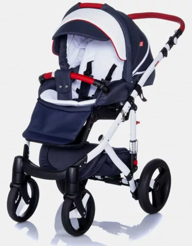 Adamex Vicco multifunkciós babakocsi - R1 White&Navy Blue