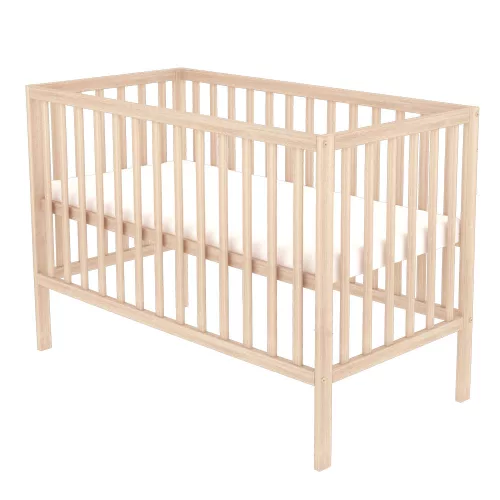 Timba Egyenesvégű nyitott gyermekágy borostyán