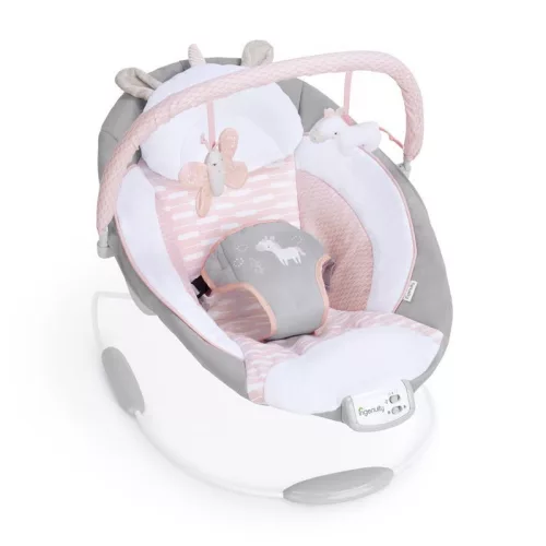 INGENUITY Rezgő pihenőszék dallamokkal Flora the Unicorn™ 0hó+, 9kg-ig