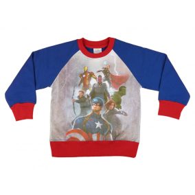 Avengers-Bosszúállók belül bolyhos, hosszú ujjú pó