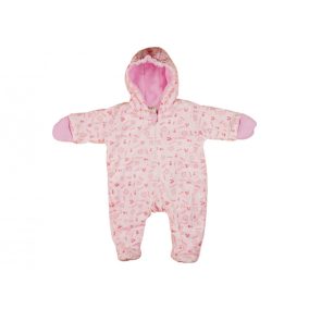 Maci mintás, kapucnis, bélelt plüss overál (fiús é