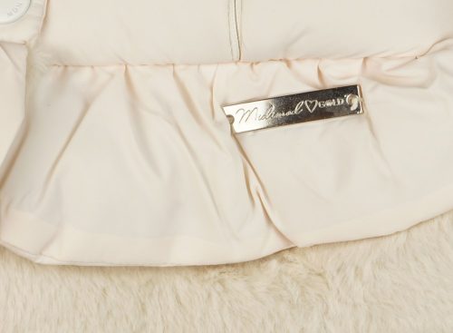 Bélelt, galléros lányka mellény (méret: 92-116, 2-