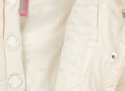 Bélelt, galléros lányka mellény (méret: 92-116, 2-