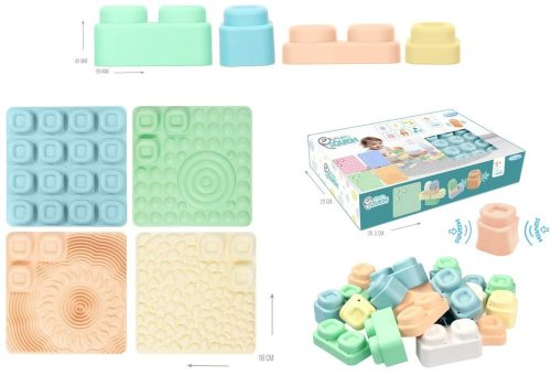 Moni Mochtoys tapilapok kockával pasztell