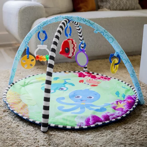 BABY EINSTEIN 2 az 1-ben játszószőnyeg vízalátéttel Sea Floor Explorers™ 0hó+