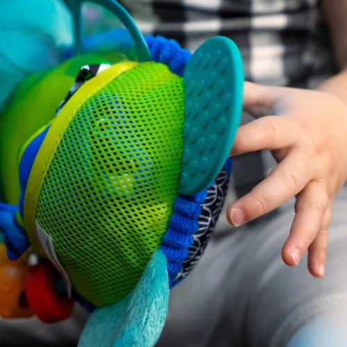 BABY EINSTEIN Aktív játék C-karikán teknős Neptune’s Sensory Sidekick™ 0hó+