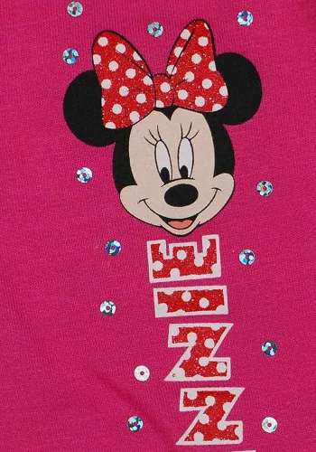 Belül bolyhos kislány szabadidő nadrág Minnie egér mintával