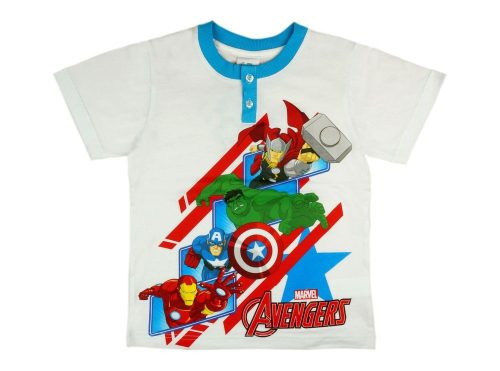Avengers-Bosszúállók gombos fiú rövid ujjú póló (m