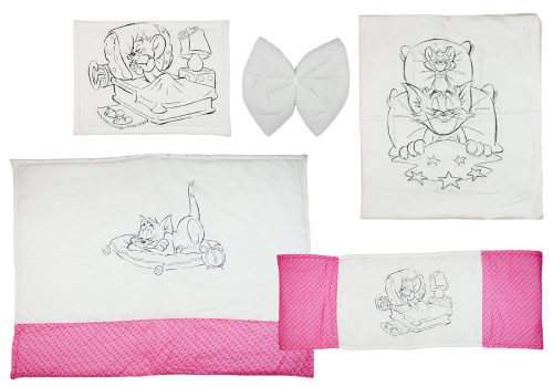 Tom & Jerry 4 részes baba ágynemű garnitúra