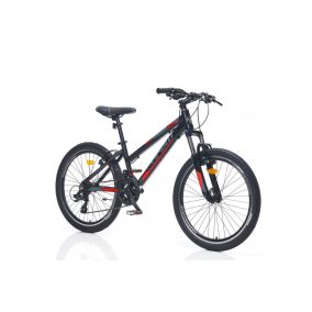   Corelli Via 1.1 24" gyerek MTB könnyűvázas kerékpár Fekete-Piros