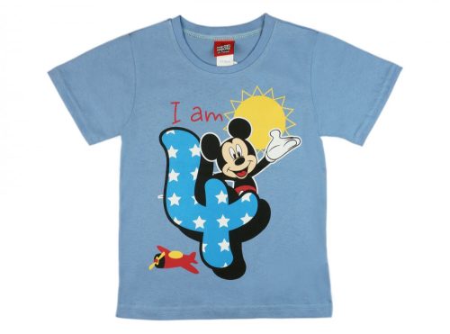 Disney Mickey szülinapos kisfiú póló 4 éves