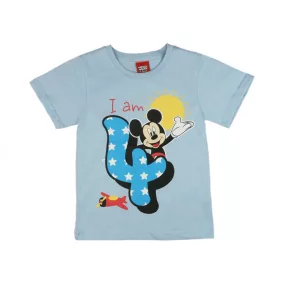 Disney Mickey szülinapos kisfiú póló 4 éves