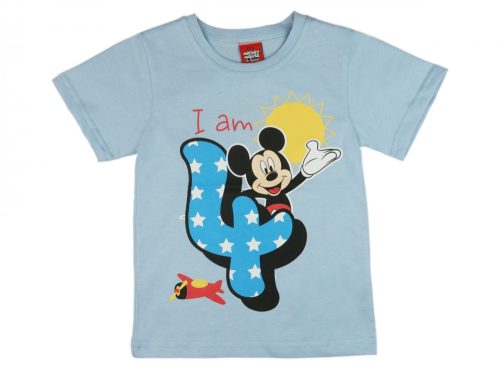 Disney Mickey szülinapos kisfiú póló 4 éves