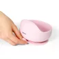 BABYONO Szilikon tálka tapadókoronggal - pink 6h+