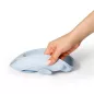 BABYONO szilikon tányér tapadókoronggal - kék 6h+