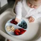 BABYONO szilikon tányér tapadókoronggal - kék 6h+