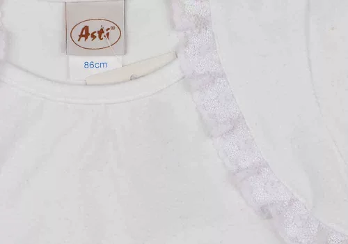 Fehér fodros lányka alkalmi felső