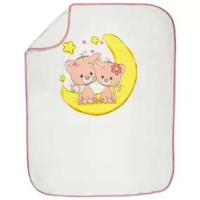 Cica mintás pamut baba takaró 70x90cm