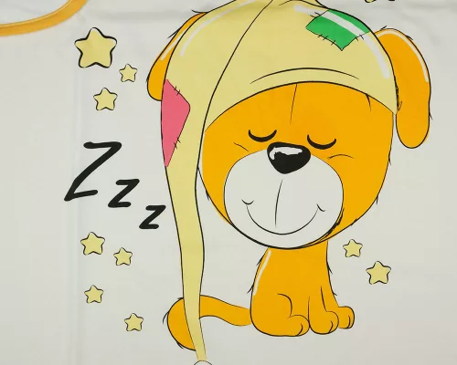 Kutya mintás pamut baba takaró 70x90cm