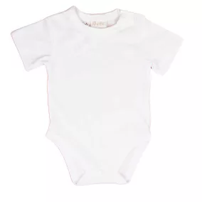 Egyszínű, rövid ujjú baba body