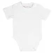 Egyszínű, rövid ujjú baba body