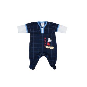 Disney Mickey kockás hosszú ujjú rugdalózó (méret: